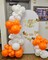 Orange and White Balloon Arch Kit (Orange and White) 18 x 18 x 18 inches